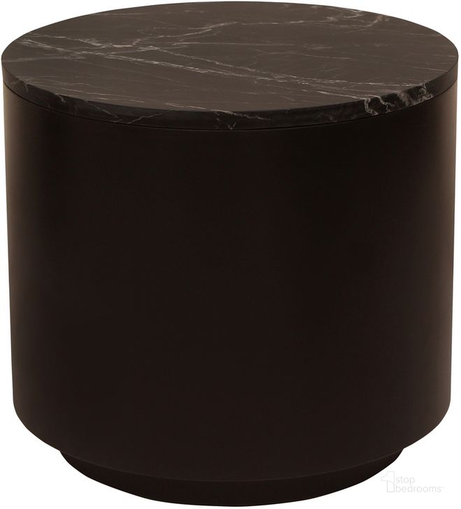 The appearance of Ritual Side Table In Black designed by Moes Home in the modern / contemporary interior design. This black piece of furniture  was selected by 1StopBedrooms from Ritual Collection to add a touch of cosiness and style into your home. Sku: GZ-1159-02. Product Type: Side Table. Material: MDF. Image1