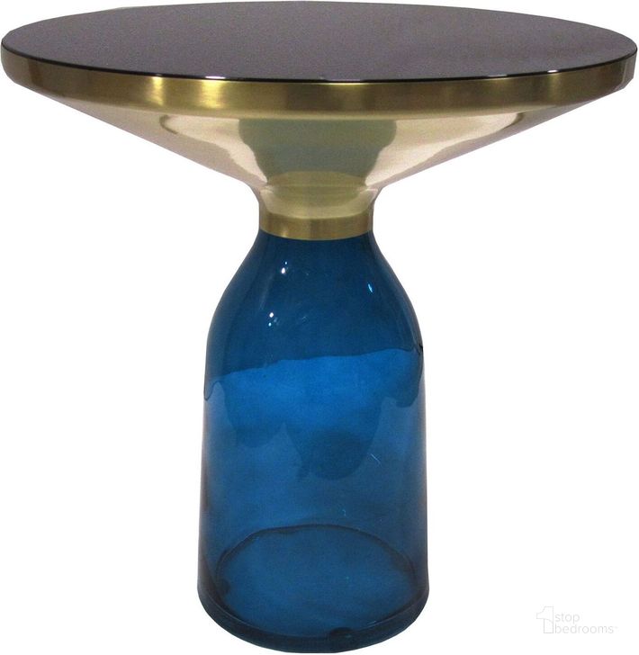 The appearance of Ritz Black And Dark Blue Base End Table designed by Bellini Modern Living in the modern / contemporary interior design. This black and blue piece of furniture  was selected by 1StopBedrooms from Ritz Collection to add a touch of cosiness and style into your home. Sku: Ritz ET DKB. Product Type: End Table. Image1