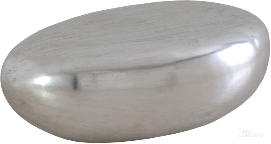 The appearance of River Stone Coffee Table PH57484 designed by Phillips Collection in the modern / contemporary interior design. This silver piece of furniture  was selected by 1StopBedrooms from River Stone Collection to add a touch of cosiness and style into your home. Sku: PH57484. Product Type: Coffee Table. Material: Resin. Image1