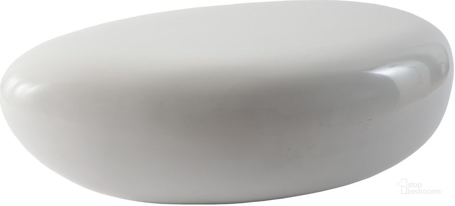 The appearance of River Stone Coffee Table PH67485 designed by Phillips Collection in the modern / contemporary interior design. This white piece of furniture  was selected by 1StopBedrooms from River Stone Collection to add a touch of cosiness and style into your home. Sku: PH67485. Product Type: Coffee Table. Material: Resin. Image1