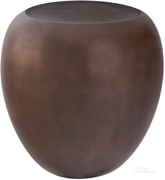 The appearance of River Stone Side Table designed by Phillips Collection in the modern / contemporary interior design. This brown piece of furniture  was selected by 1StopBedrooms from River Stone Collection to add a touch of cosiness and style into your home. Sku: PH60830. Product Type: Side Table. Material: Resin. Image1
