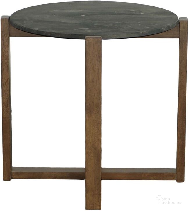 The appearance of Rizzy Round End Table In Gray designed by Progressive Furniture in the transitional interior design. This gray piece of furniture  was selected by 1StopBedrooms from Rizzy Collection to add a touch of cosiness and style into your home. Sku: T259-04. Product Type: End Table. Material: Rubberwood. Image1