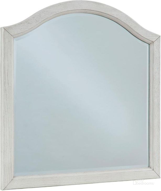 The appearance of Robbinsdale Antique White Mirror designed by Signature Design by Ashley in the transitional interior design. This antique white piece of furniture  was selected by 1StopBedrooms from Robbinsdale Collection to add a touch of cosiness and style into your home. Sku: B742-26. Material: Glass. Product Type: Dresser Mirror. Image1