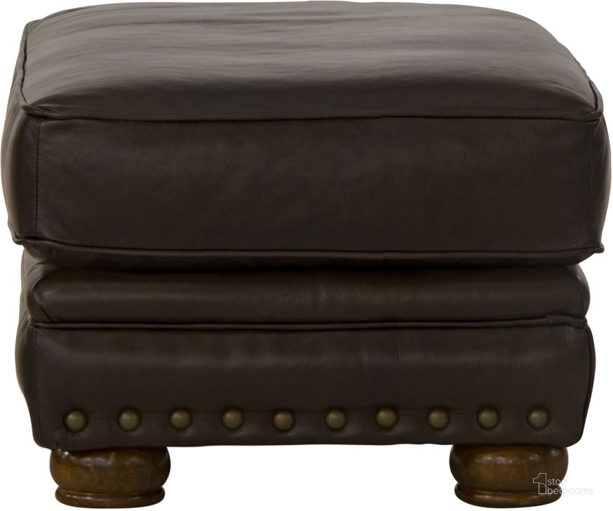 The appearance of Roberto Italian Top Grain Leather Match Ottoman In Cocoa designed by Jackson in the traditional interior design. This cocoa piece of furniture  was selected by 1StopBedrooms from Roberto Collection to add a touch of cosiness and style into your home. Sku: 524110126809306809. Material: Leather. Product Type: Ottoman. Image1