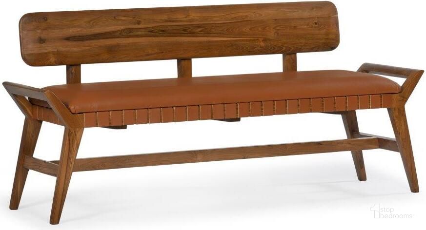 The appearance of Robertson Bench In Natural designed by Union Home Furniture in the transitional interior design. This natural piece of furniture  was selected by 1StopBedrooms from Robertson Collection to add a touch of cosiness and style into your home. Sku: LVR00121. Material: Leather. Product Type: Bench. Image1
