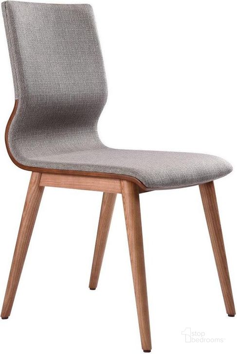 The appearance of Robin Gray Dining Side Chair designed by Armen Living in the modern / contemporary interior design. This gray piece of furniture  was selected by 1StopBedrooms from Robin Collection to add a touch of cosiness and style into your home. Sku: LCRBSIGR. Material: Fabric. Product Type: Side Chair. Image1