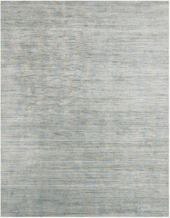 The appearance of Robin Mist Rug ROBIROB-01MI00B6F0 designed by Loloi Rugs in the modern / contemporary interior design. This mist piece of furniture  was selected by 1StopBedrooms from Robin Collection to add a touch of cosiness and style into your home. Sku: ROBIROB-01MI00B6F0. Product Type: Rug. Material: Viscose. Image1