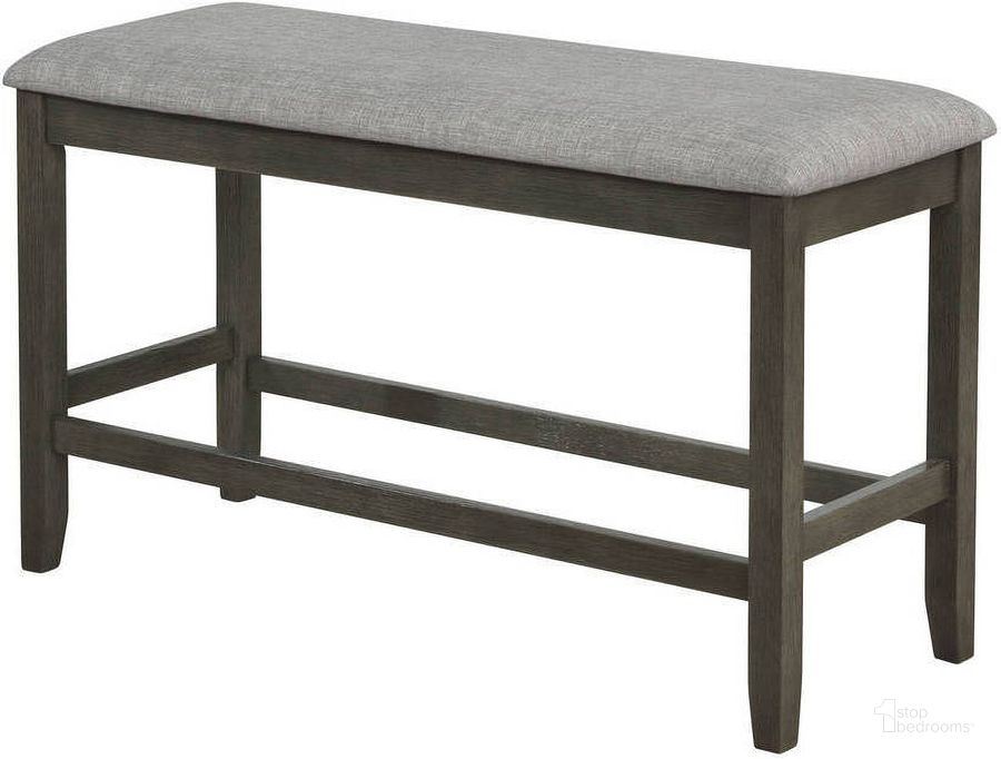 The appearance of Rodion Grey Dining Bench 0qd24309925 designed by Off 5th Home in the transitional interior design. This grey piece of furniture  was selected by 1StopBedrooms from Rodion Collection to add a touch of cosiness and style into your home. Sku: 2715GY-BENCH. Product Type: Dining Bench. Image1