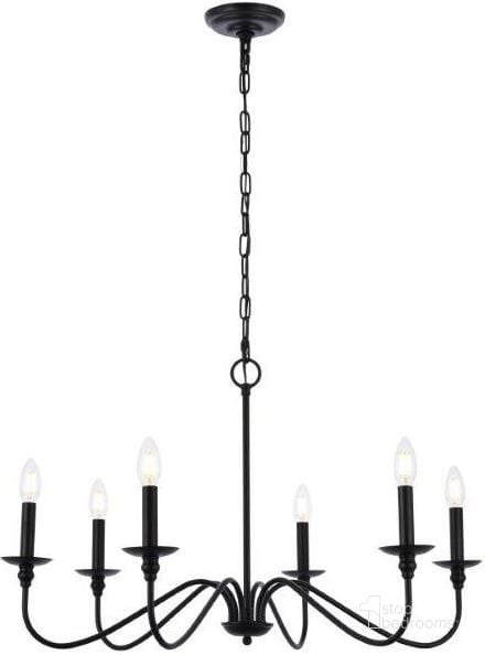 The appearance of Rohan 30 Inch Chandelier In Matte Black designed by Elegant Lighting in the transitional interior design. This matte black piece of furniture  was selected by 1StopBedrooms from Rohan Collection to add a touch of cosiness and style into your home. Sku: LD5056D30MB. Product Type: Chandelier. Material: Iron. Image1
