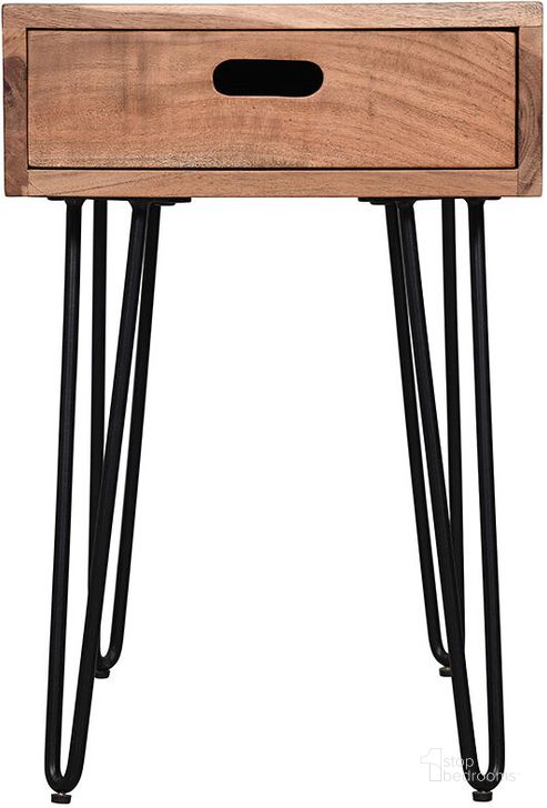 The appearance of Rollins Solid Acacia Side Table designed by Jofran in the transitional interior design. This natural piece of furniture  was selected by 1StopBedrooms from Rollins Collection to add a touch of cosiness and style into your home. Sku: 2085-7. Product Type: Side Table. Material: Plywood. Image1