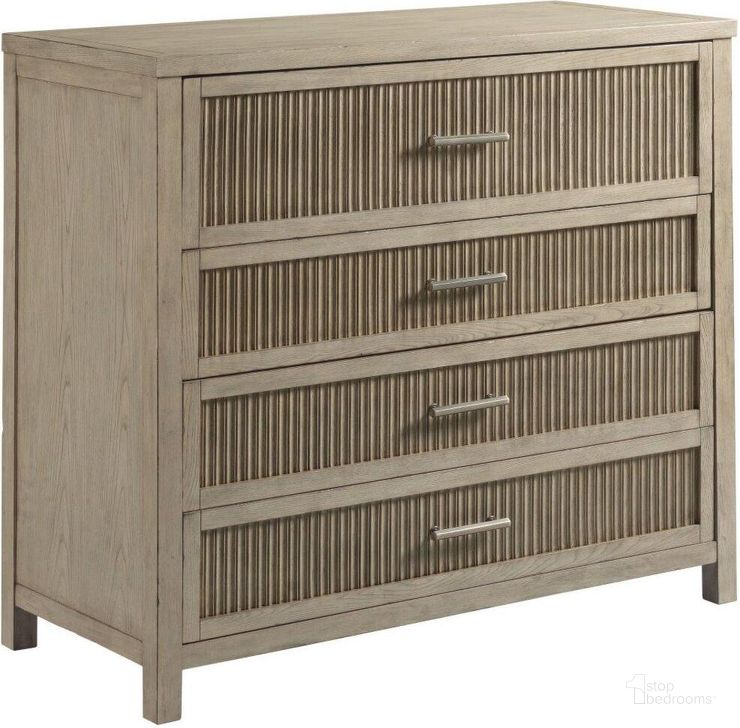 The appearance of Roosville Beige Chest 0qb24377872 designed by Isaac Tahari in the transitional interior design. This beige piece of furniture  was selected by 1StopBedrooms from Roosville Collection to add a touch of cosiness and style into your home. Sku: 924-120. Material: Wood. Product Type: Chest.