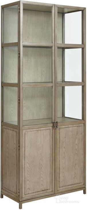 The appearance of Roosville Beige Display Cabinet Curio & Display 0qb24377892 designed by Isaac Tahari in the transitional interior design. This beige piece of furniture  was selected by 1StopBedrooms from Roosville Collection to add a touch of cosiness and style into your home. Sku: 924-854. Material: Wood. Product Type: Display Cabinet.