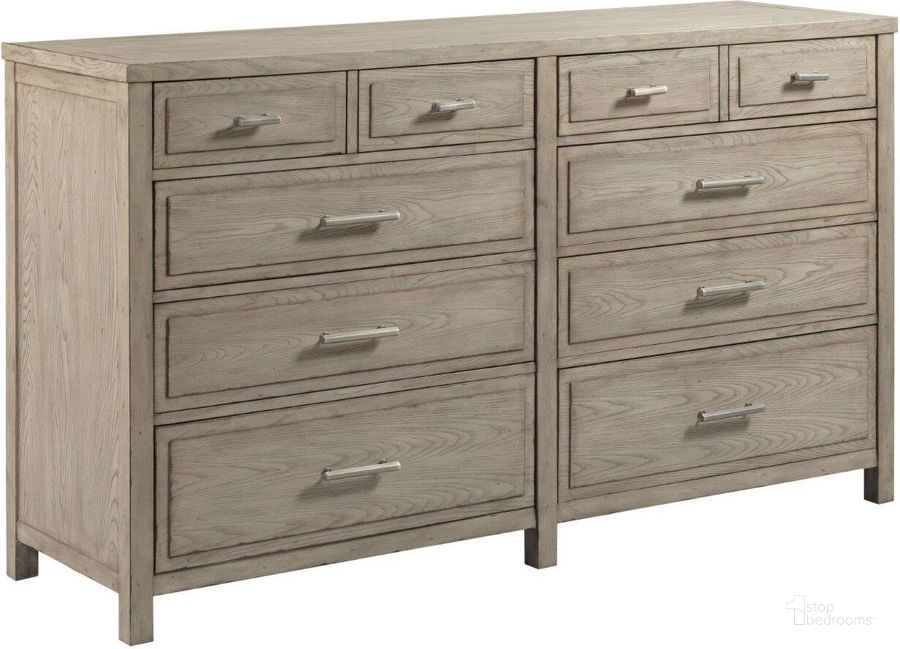 The appearance of Roosville Beige Dresser designed by Isaac Tahari in the transitional interior design. This beige piece of furniture  was selected by 1StopBedrooms from Roosville Collection to add a touch of cosiness and style into your home. Sku: 924-130. Material: Wood. Product Type: Dresser.