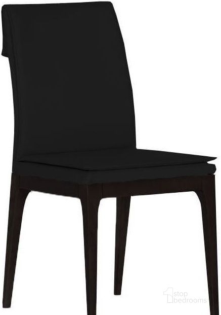 The appearance of Rosetta Black Dining Chair Set of 2 designed by Bellini Modern Living in the modern / contemporary interior design. This black piece of furniture  was selected by 1StopBedrooms from Rosetta Collection to add a touch of cosiness and style into your home. Sku: Rosetta BLK. Product Type: Dining Chair.