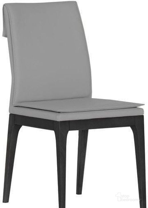The appearance of Rosetta Grey Dining Chair Set of 2 designed by Bellini Modern Living in the modern / contemporary interior design. This gray piece of furniture  was selected by 1StopBedrooms from Rosetta Collection to add a touch of cosiness and style into your home. Sku: Rosetta GRY. Product Type: Dining Chair.