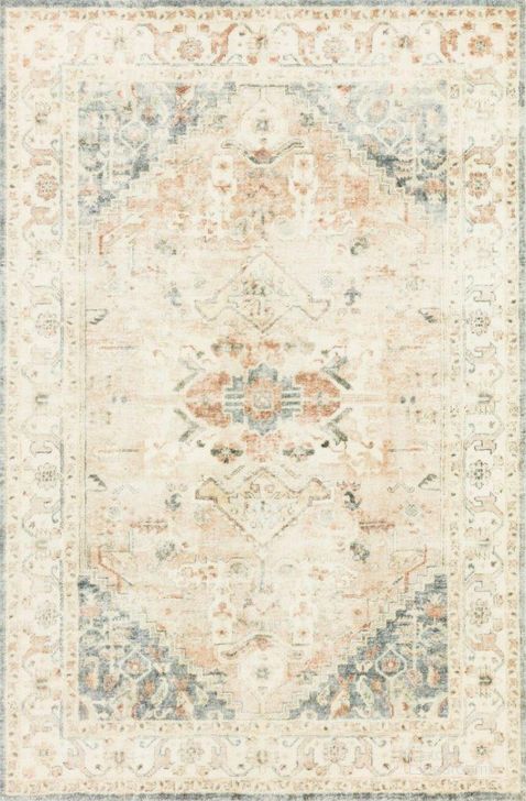 The appearance of Loloi II Rosette Clay and Ivory 18" x 18" Sample Rug designed by Loloi Rugs in the traditional interior design. This clay and ivory piece of furniture  was selected by 1StopBedrooms from Rosette Collection to add a touch of cosiness and style into your home. Sku: ROSTROS-06CGIV160S. Material: Polyester. Product Type: Area Rugs. Image1