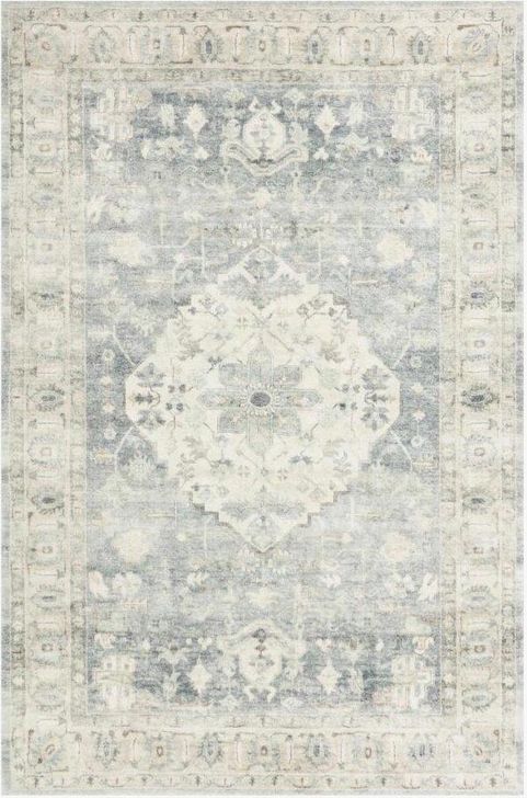The appearance of Rosette Denim/Fog Rug ROSTROS-07DEFG160S designed by Loloi Rugs in the traditional interior design. This denim and fog piece of furniture  was selected by 1StopBedrooms from Rosette Collection to add a touch of cosiness and style into your home. Sku: ROSTROS-07DEFG160S. Material: Polyester. Product Type: Rug. Image1