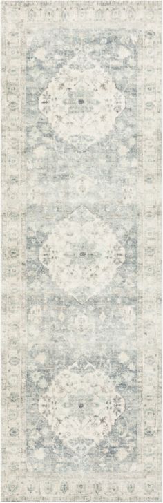 The appearance of Rosette Denim/Fog Rug ROSTROS-07DEFG2250 designed by Loloi Rugs in the traditional interior design. This denim and fog piece of furniture  was selected by 1StopBedrooms from Rosette Collection to add a touch of cosiness and style into your home. Sku: ROSTROS-07DEFG2250. Material: Polyester. Product Type: Rug. Image1