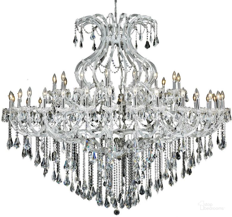 The appearance of Rossevo Chrome Chandelier Lighting 0qd2365232 designed by Sterling Designs in the glam interior design. This chrome piece of furniture  was selected by 1StopBedrooms from Rossevo Collection to add a touch of cosiness and style into your home. Sku: 2801G72C/RC. Material: Glass. Product Type: Chandelier.