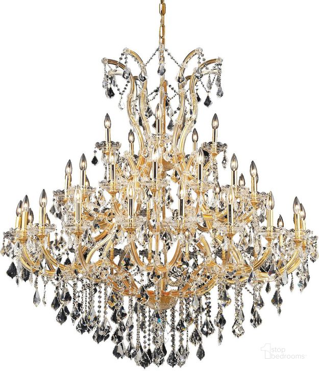 The appearance of Rossevo Gold Chandelier Lighting 0qd2364052 designed by Sterling Designs in the glam interior design. This gold piece of furniture  was selected by 1StopBedrooms from Rossevo Collection to add a touch of cosiness and style into your home. Sku: 2800G52G/RC. Material: Glass. Product Type: Chandelier.