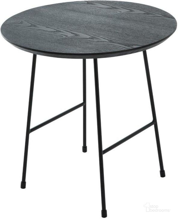 The appearance of Rossmore Black Base Side Table With Black Top designed by LeisureMod in the modern / contemporary interior design. This black piece of furniture  was selected by 1StopBedrooms from Rossmore Collection to add a touch of cosiness and style into your home. Sku: RSBL-19BL. Product Type: Side Table. Material: MDF. Image1