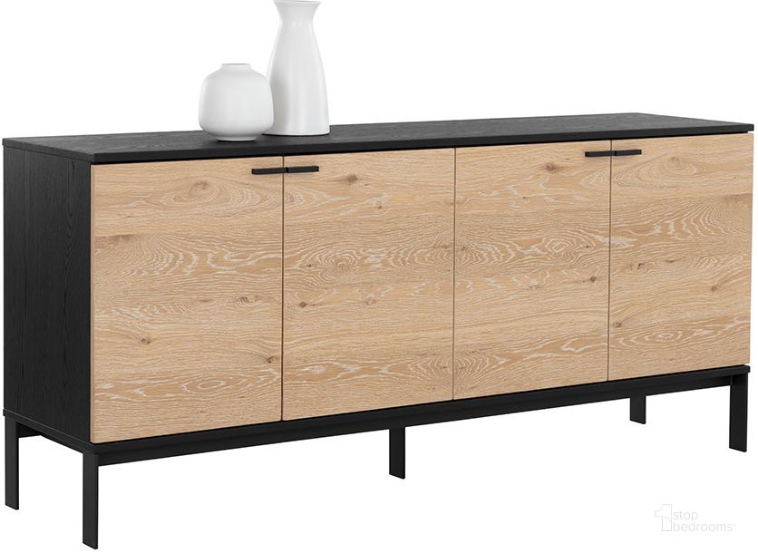 The appearance of Rosso Large Sideboard designed by Sunpan in the modern / contemporary interior design. This white piece of furniture  was selected by 1StopBedrooms from Rosso Collection to add a touch of cosiness and style into your home. Sku: 108789. Material: Wood. Product Type: Sideboard. Image1