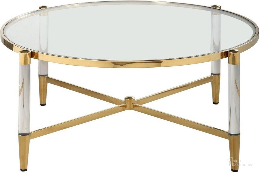 The appearance of Round Tempered Glass Cocktail Table designed by Chintaly Imports in the modern / contemporary interior design. This clear piece of furniture  was selected by 1StopBedrooms from Denali Collection to add a touch of cosiness and style into your home. Sku: DENALI-CT-RND. Material: Glass. Product Type: Cocktail Table. Image1
