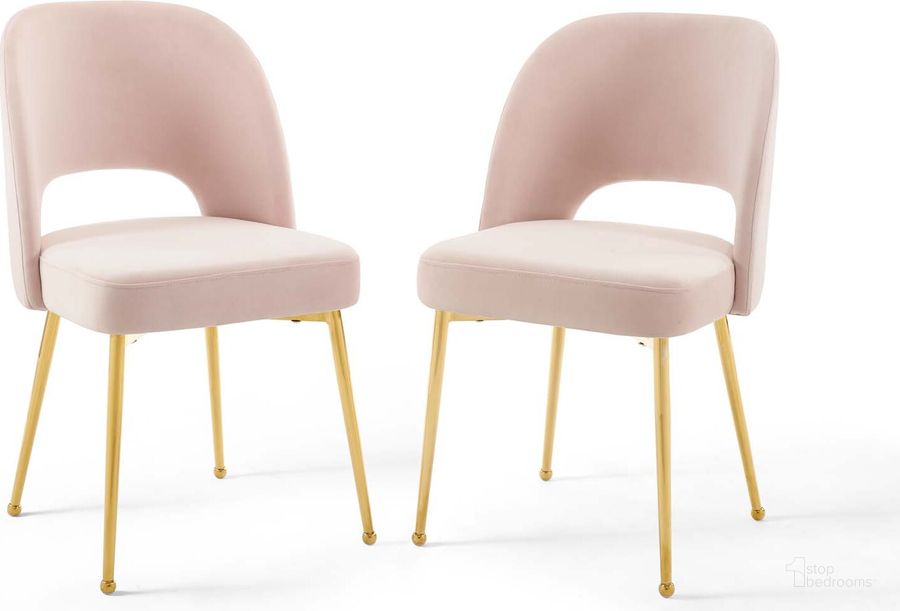 The appearance of Rouse Pink Dining Room Side Chair Set of 2 designed by Modway in the modern / contemporary interior design. This pink piece of furniture  was selected by 1StopBedrooms from Rouse Collection to add a touch of cosiness and style into your home. Sku: EEI-4162-PNK. Material: Wood. Product Type: Side Chair. Image1