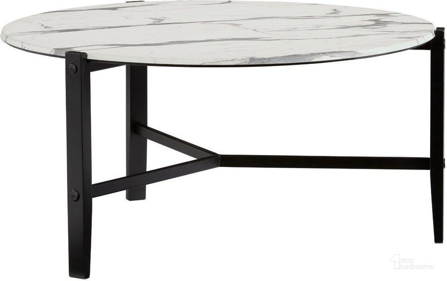 The appearance of Rowen Black Cocktail Table designed by Progressive Furniture in the transitional interior design. This black piece of furniture  was selected by 1StopBedrooms from Rowen Collection to add a touch of cosiness and style into your home. Sku: T256-01. Material: Metal. Product Type: Cocktail Table. Image1