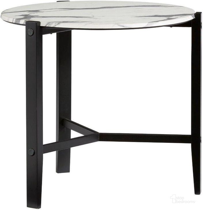 The appearance of Rowen Black End Table designed by Progressive Furniture in the transitional interior design. This black piece of furniture  was selected by 1StopBedrooms from Rowen Collection to add a touch of cosiness and style into your home. Sku: T256-04. Material: Metal. Product Type: End Table. Image1