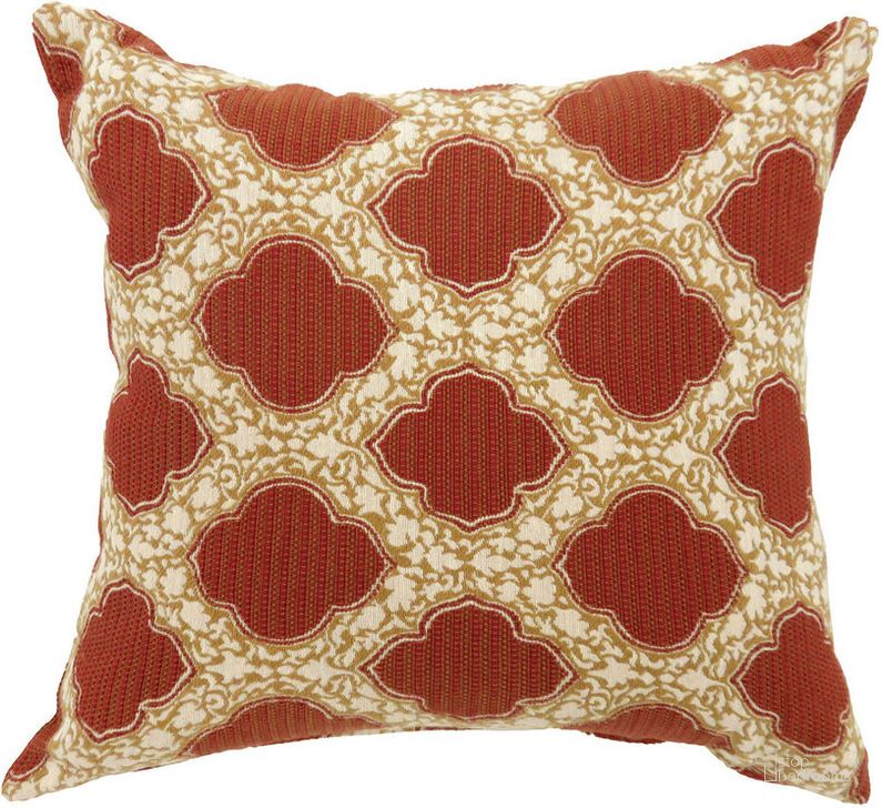 The appearance of Roxy 22" X 22" Pillow Set of 2 In Red designed by Furniture of America in the modern / contemporary interior design. This red piece of furniture  was selected by 1StopBedrooms from Roxy Collection to add a touch of cosiness and style into your home. Sku: PL678RD-L-2PK. Material: Cotton. Product Type: Pillow. Image1