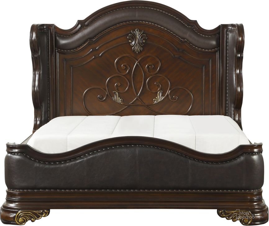 The appearance of Royal Highlands Rich Cherry King Panel Bed designed by Homelegance in the traditional interior design. This brown piece of furniture  was selected by 1StopBedrooms from Royal Highlands Collection to add a touch of cosiness and style into your home. Sku: 1603K-1EK;1603K-2EK;1603-P. Bed Type: Panel Bed. Product Type: Panel Bed. Bed Size: King. Image1