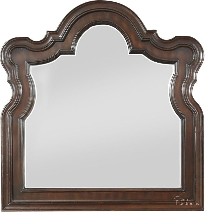 The appearance of Royal Highlands Rich Cherry Mirror designed by Homelegance in the modern / contemporary interior design. This brown piece of furniture  was selected by 1StopBedrooms from Royal Highlands Collection to add a touch of cosiness and style into your home. Sku: 1603-6. Material: Wood. Product Type: Dresser Mirror. Image1