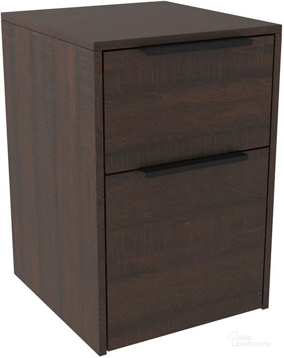 The appearance of Rush Creek Warm Brown Filing Cabinet and Storage designed by Bennett Interiors in the transitional interior design. This warm brown piece of furniture  was selected by 1StopBedrooms from Rush Creek Collection to add a touch of cosiness and style into your home. Sku: H283-12. Material: Wood. Product Type: File Cabinet. Image1