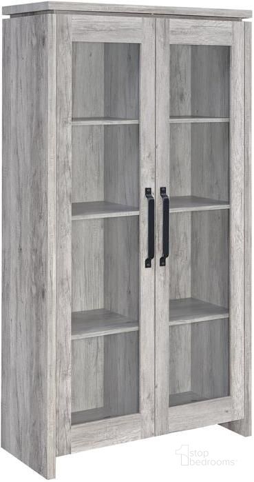 The appearance of Rustic Grey Curio Cabinet designed by Coaster in the rustic / southwestern interior design. This gray piece of furniture  was selected by 1StopBedrooms from Rustic Collection to add a touch of cosiness and style into your home. Sku: 950783. Material: Wood. Product Type: Curio Cabinet. Image1