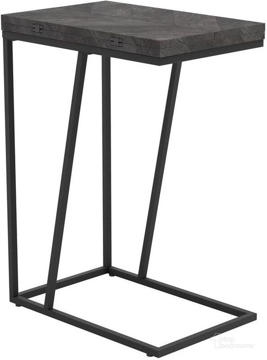 The appearance of Rustic Grey Expandable Accent Table designed by Coaster in the modern / contemporary interior design. This black and gray piece of furniture  was selected by 1StopBedrooms from  to add a touch of cosiness and style into your home. Sku: 931156. Material: Metal. Product Type: Accent Table. Image1
