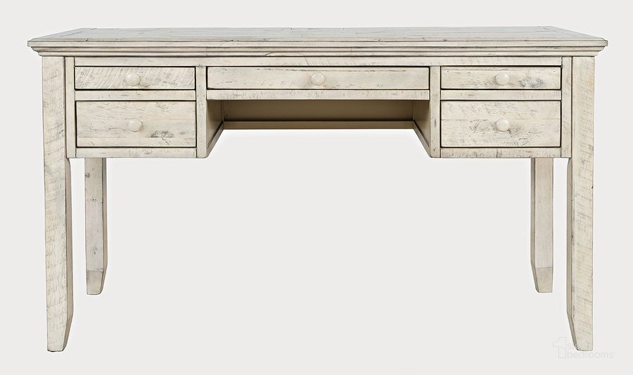 The appearance of Rustic Shores Coastal Style Distressed Acacia Usb Charging Desk In Off White designed by Jofran in the transitional interior design. This off white piece of furniture  was selected by 1StopBedrooms from Rustic Shores Collection to add a touch of cosiness and style into your home. Sku: 1610-5620. Product Type: Desk. Material: Wood Veneer. Image1