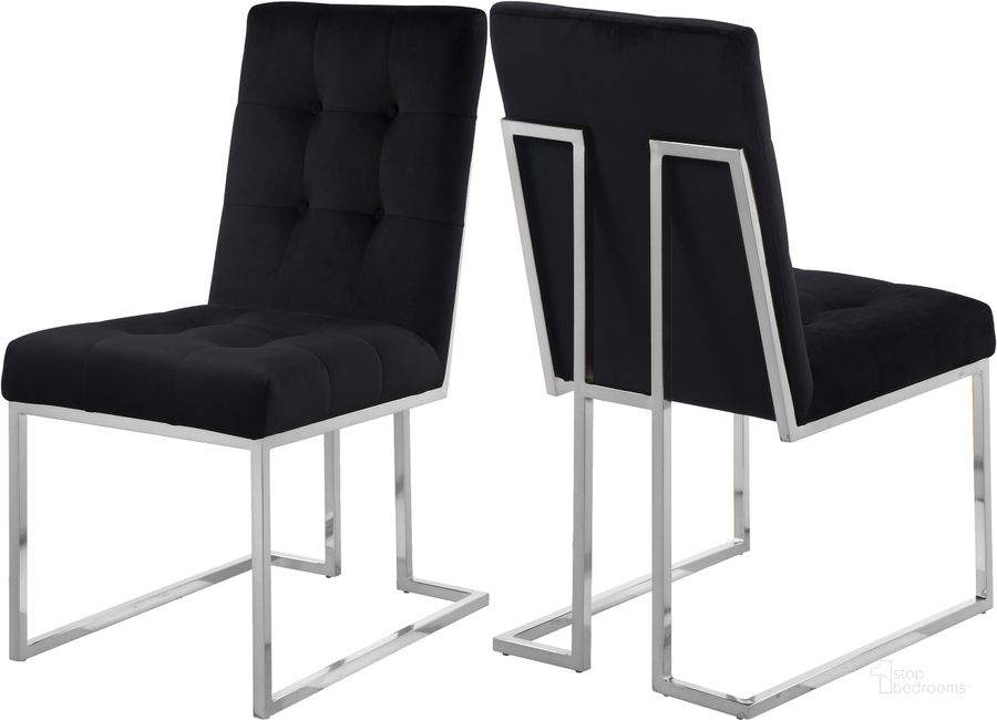 The appearance of Ruthermore Black Dining Chair Set of 2 designed by Furnique in the modern / contemporary interior design. This black piece of furniture  was selected by 1StopBedrooms from Ruthermore Collection to add a touch of cosiness and style into your home. Sku: 731Black-C. Material: Metal. Product Type: Dining Chair. Image1