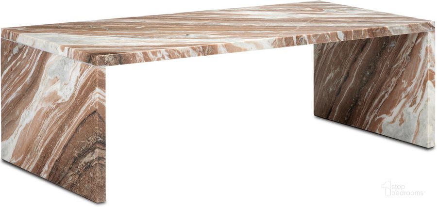 The appearance of Ryan Brown Marble Cocktail Table designed by Currey & Company in the modern / contemporary interior design. This brown piece of furniture  was selected by 1StopBedrooms from Ryan Collection to add a touch of cosiness and style into your home. Sku: 3000-0232. Material: Marble. Product Type: Cocktail Table. Image1