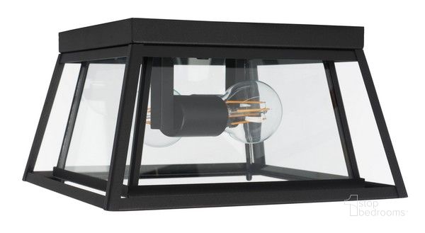 The appearance of Rydler Outdoor Flush Mount designed by Safavieh in the modern / contemporary interior design. This black piece of furniture  was selected by 1StopBedrooms from Rydler Collection to add a touch of cosiness and style into your home. Sku: PLT7029A. Material: Steel. Product Type: Outdoor Lighting. Image1
