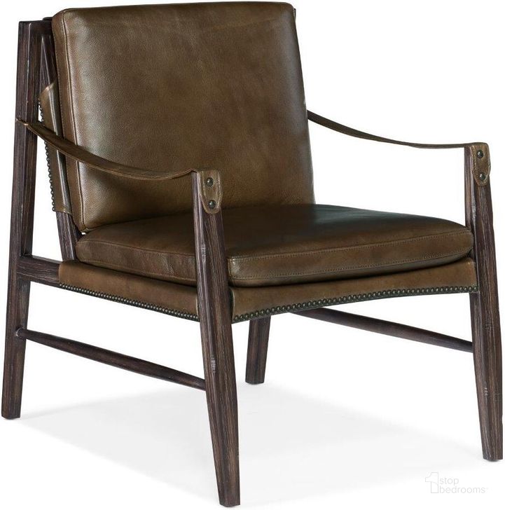 The appearance of Sabi Sands Brown Sling Chair designed by Hooker in the traditional interior design. This brown piece of furniture  was selected by 1StopBedrooms from  to add a touch of cosiness and style into your home. Sku: CC530-082. Material: Leather. Product Type: Chair. Image1