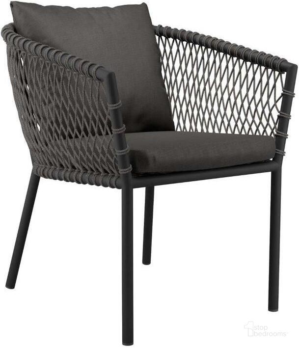 The appearance of Sailor Charcoal Outdoor Patio Dining Arm Chair designed by Modway in the modern / contemporary interior design. This charcoal piece of furniture  was selected by 1StopBedrooms from Sailor Collection to add a touch of cosiness and style into your home. Sku: EEI-5040-CHA-CHA. Product Type: Outdoor Dining Chair. Material: Stainless Steel. Image1
