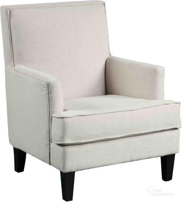 The appearance of Saladin 30 Inch Transitional Fabric Arm Chair In Beige designed by Best Master Furniture in the transitional interior design. This beige piece of furniture  was selected by 1StopBedrooms from Saladin Collection to add a touch of cosiness and style into your home. Sku: HT002B. Material: Fabric. Product Type: Arm Chair. Image1