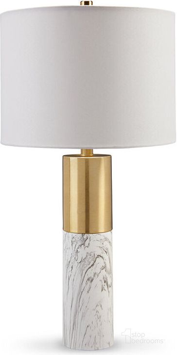 The appearance of Samney Gold And White Metal Table Lamp Set Of 2 designed by Signature Design by Ashley in the modern / contemporary interior design. This gold/white piece of furniture  was selected by 1StopBedrooms from Samney Collection to add a touch of cosiness and style into your home. Sku: L208394. Material: Marble. Product Type: Table Lamp. Image1