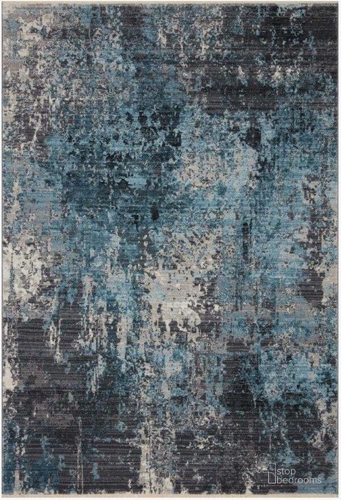 The appearance of Samra Charcoal/Sky Rug SAMRSAM-06CCSC233A designed by Loloi Rugs in the transitional interior design. This charcoal and sky piece of furniture  was selected by 1StopBedrooms from Samra Collection to add a touch of cosiness and style into your home. Sku: SAMRSAM-06CCSC233A. Material: Polypropylene. Product Type: Rug. Image1