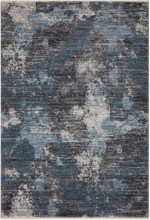 The appearance of Samra Dove/Sky Rug SAMRSAM-05DVSC160S designed by Loloi Rugs in the transitional interior design. This dove and sky piece of furniture  was selected by 1StopBedrooms from Samra Collection to add a touch of cosiness and style into your home. Sku: SAMRSAM-05DVSC160S. Material: Polypropylene. Product Type: Rug. Image1