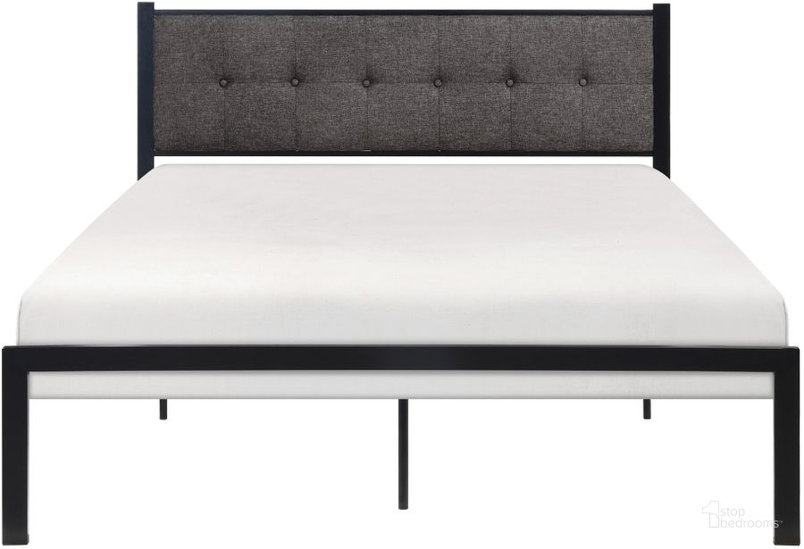The appearance of Samuel Full Platform Bed In Black and Gray designed by Homelegance in the modern / contemporary interior design. This black and gray piece of furniture  was selected by 1StopBedrooms from Samuel Collection to add a touch of cosiness and style into your home. Sku: 1612F-1. Bed Type: Platform Bed. Product Type: Platform Bed. Bed Size: Full. Material: Textured. Image1