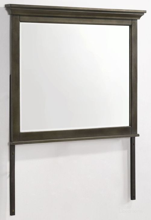 The appearance of San Mateo Gray Landscape Mirror designed by Intercon in the transitional interior design. This gray piece of furniture  was selected by 1StopBedrooms from San Mateo Collection to add a touch of cosiness and style into your home. Sku: SM-BR-8891-GRY-C. Product Type: Dresser Mirror. Image1