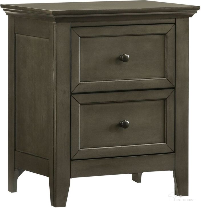 The appearance of San Mateo Youth Gray 2 Drawer Nightstand designed by Intercon in the transitional interior design. This gray piece of furniture  was selected by 1StopBedrooms from San Mateo Youth Collection to add a touch of cosiness and style into your home. Sku: SM-BR-4302-GRY-C. Product Type: Nightstand.