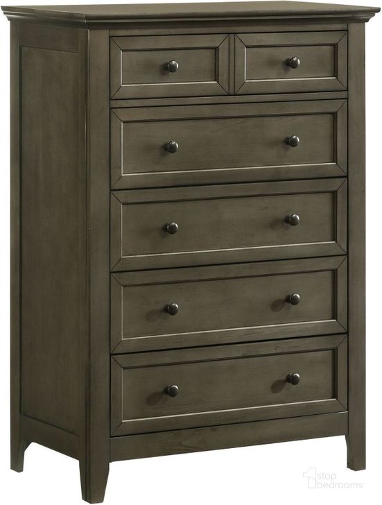 The appearance of San Mateo Youth Gray 5 Drawer Chest designed by Intercon in the transitional interior design. This gray piece of furniture  was selected by 1StopBedrooms from San Mateo Youth Collection to add a touch of cosiness and style into your home. Sku: SM-BR-4305-GRY-C. Product Type: Chest.